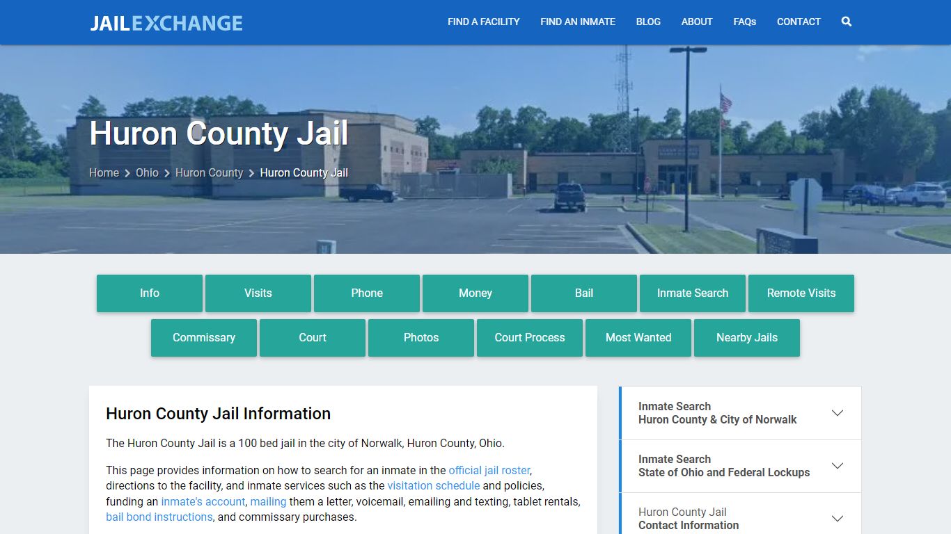 Huron County Jail, OH Inmate Search, Information
